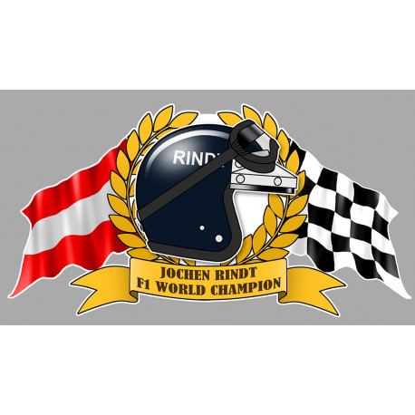 Jochen RINDT F1 World Champion sticker°