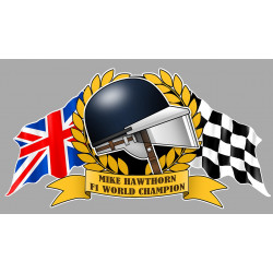 Mike HAWTHORN F1 WORLD CHAMPION  sticker 