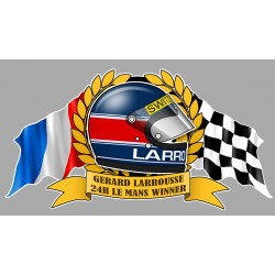 Gerard LARROUSSE LE MANS WINNER sticker vinyle laminé