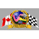 Jacques VILLENEUVE F1 WORLD CHAMPION  sticker 