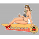 PALOMA Pin Up Stickervinyle laminé gauche