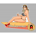 PALOMA Pin Up Stickervinyle laminé gauche