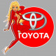 TOYOTA Pin Up  right laminated decal