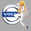 VOLVO left  Pin Up laminated decal