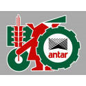 ANTAR cut out laminated decal