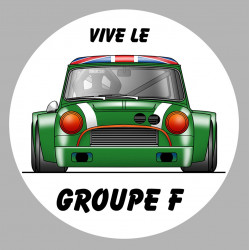    AUSTIN COOPER Green Groupe F  Sticker UV                                                  