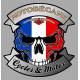 MOTOBECANE SKULL Sticker