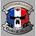 MOTOBECANE SKULL Sticker 