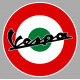 VESPA  COCARDE ITALIE Sticker 