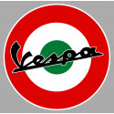 VESPA  COCARDE ITALIE Sticker vinyle laminé