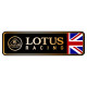 LOTUS RACING Sticker droit vinyle laminé