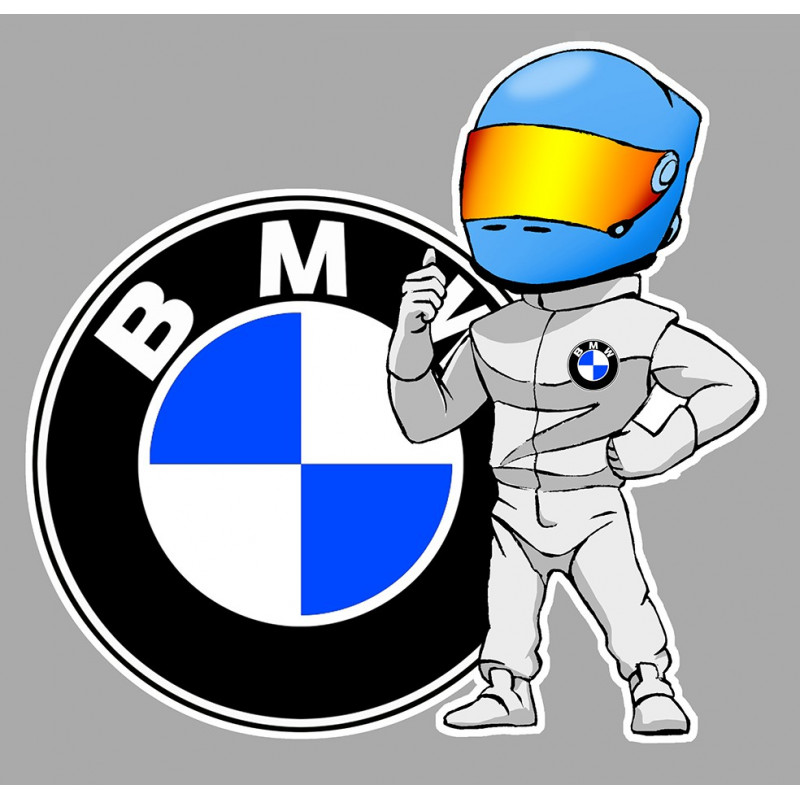 WARNING ! BMW Sticker vinyle laminé - cafe-racer-bretagne.clicboutic.com