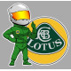 LOTUS PILOTE gauche Sticker vinyle laminé