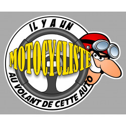 " MOTARD à BORD " Sticker°