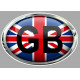  " UK "  Car plate Sticker 75mm x 50mm