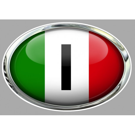   ITALIAN   Sticker car  120mm x 80mm