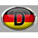   ALLEMAGNE MOTO  Sticker  75mm 