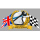 John SURTEES F1 World Champion sticker vinyle laminé