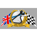 John SURTEES F1 World Champion sticker vinyle laminé