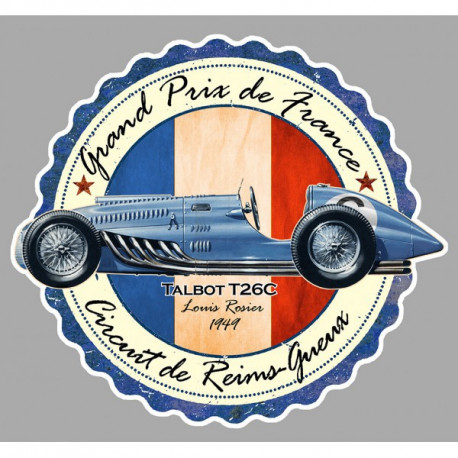 TALBOT Circuit de Reims-Gueux  Sticker  