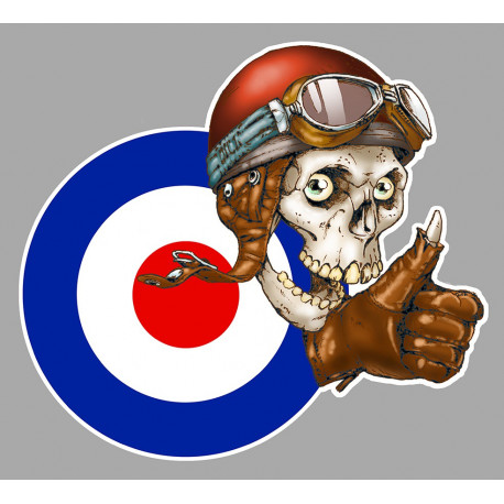 RAF MOD Skull target right Sticker   