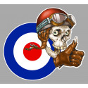 COCARDE RAF MOD SKULL DROIT Sticker