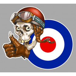 RAF MOD Skull target left Sticker   