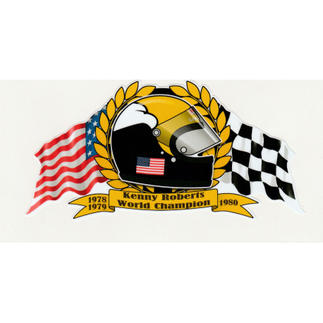 Kenny ROBERTS World Champion sticker 