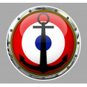 MARINE FRANCAISE Trompe-l'oeil  Sticker