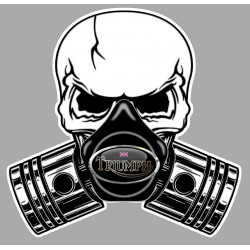 TRIUMPH PISTONS SKULL Sticker      