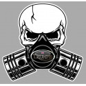 TRIUMPH SKULL PISTONS Sticker      