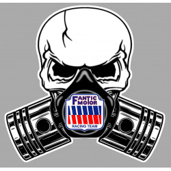 FANTICMOTOR  Pistons Skull Sticker °