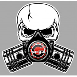 GARELLI  Pistons Skull Sticker °