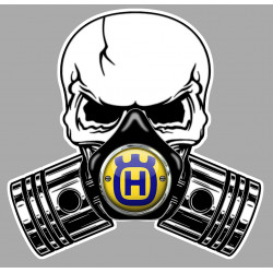 HUSQVARNA Pistons skull Sticker  