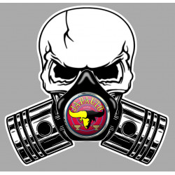 JAPAUTO  Pistons Skull Sticker °