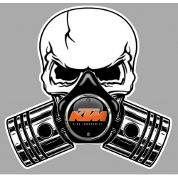 KTM Pistons skull Sticker  