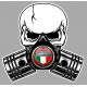 LAMBRETTA Pistons skull Sticker  