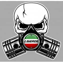 LAVERDA Pistons skull Sticker  