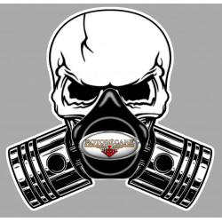 MOTOBECANE  Pistons Skull Sticker °