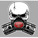 RUMI Pistons skull Sticker  
