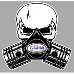 SWM Pistons Skull Sticker °