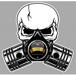 The VINCENT  Pistons Skull Sticker °