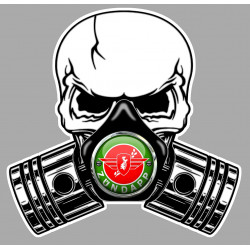 ZUNDAPP  Pistons Skull Sticker °