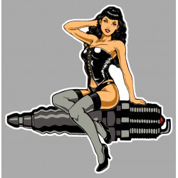 Pin Up  BETTY BOUGIE gauche Sticker 