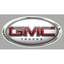 GMC Trucks White Sticker      