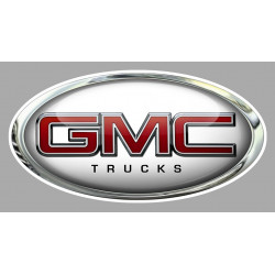 GMC Trucks White Sticker      