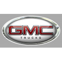 GMC Trucks White Sticker  vinyle laminé