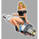 Pin Up  BOUGIE gauche  Sticker 