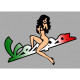 VESPA PIN UP Sticker  