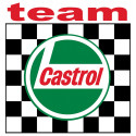 CASTROL TEAM Sticker vinyle laminé